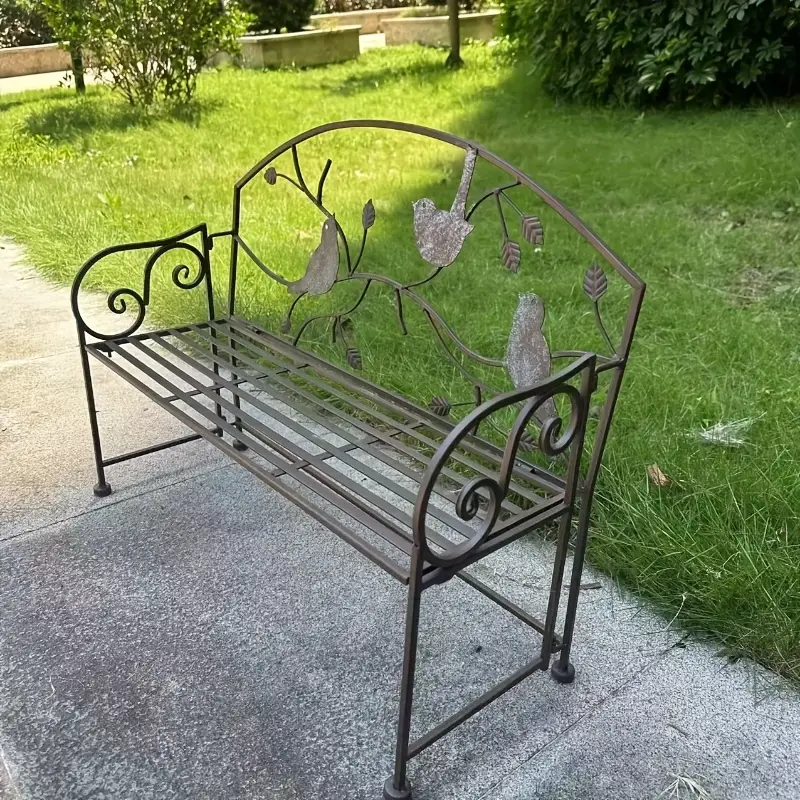 Zahradní lavička, skládací, kov, ROTINA NEW