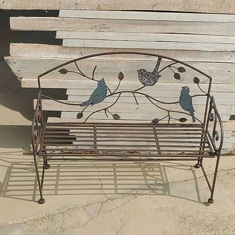 Zahradní lavička, skládací, kov, ROTINA NEW