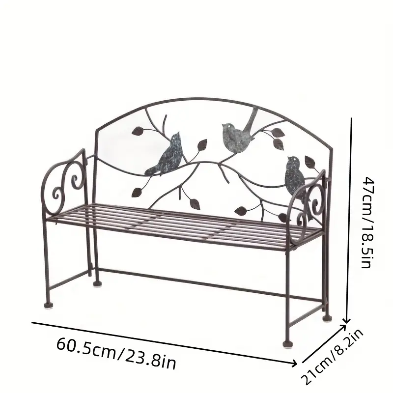 Zahradní lavička, skládací, kov, ROTINA NEW