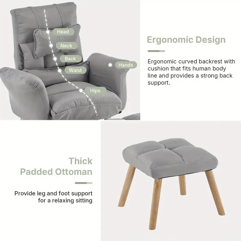 Křeslo relaxační, s podnožkou, polohovací, nohy dřevěné, látka žlutá, SAMY