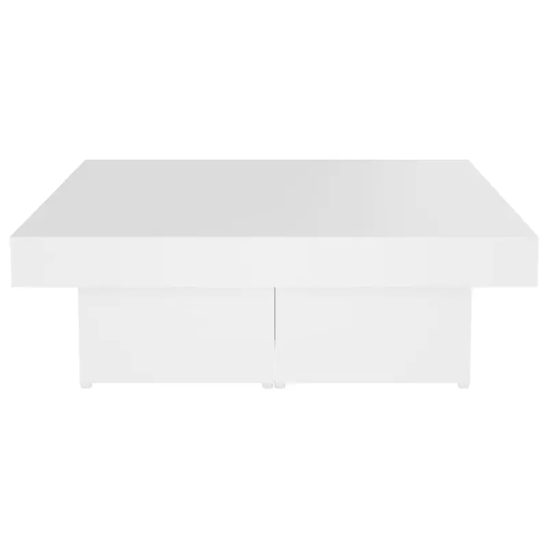 Konferenční stolek, sada 4 ks, dřevo, bílá, VILGO