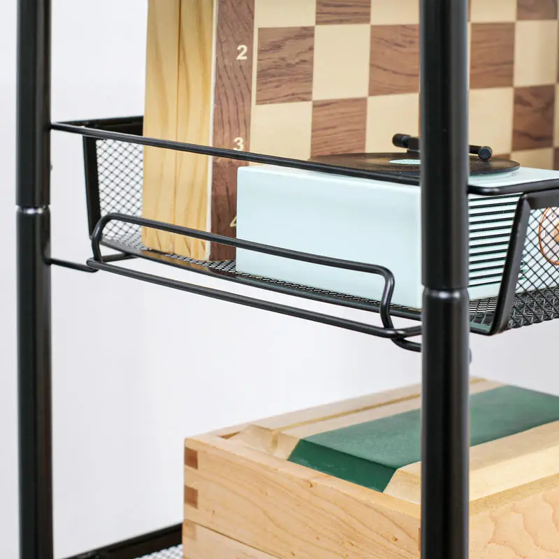 Servírovací stolek, kov, černá, NAVID 2