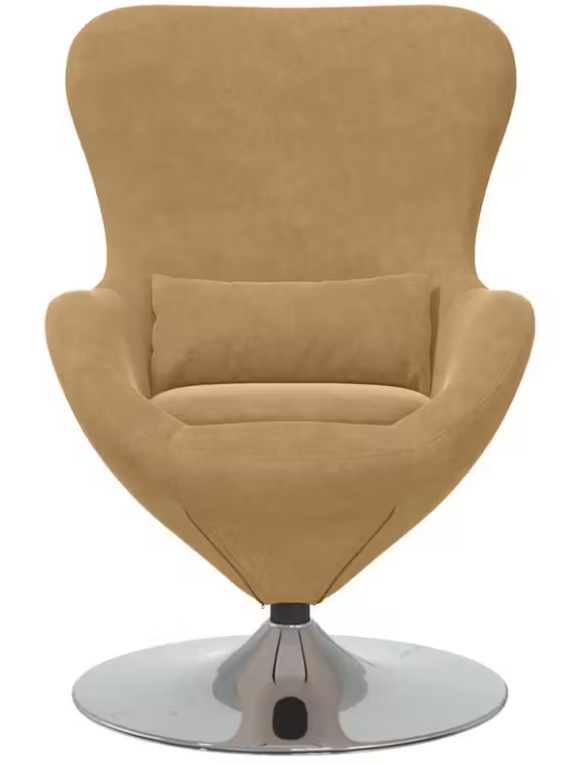 Křeslo relaxační, vajíčko, světle hnědá, JOJO