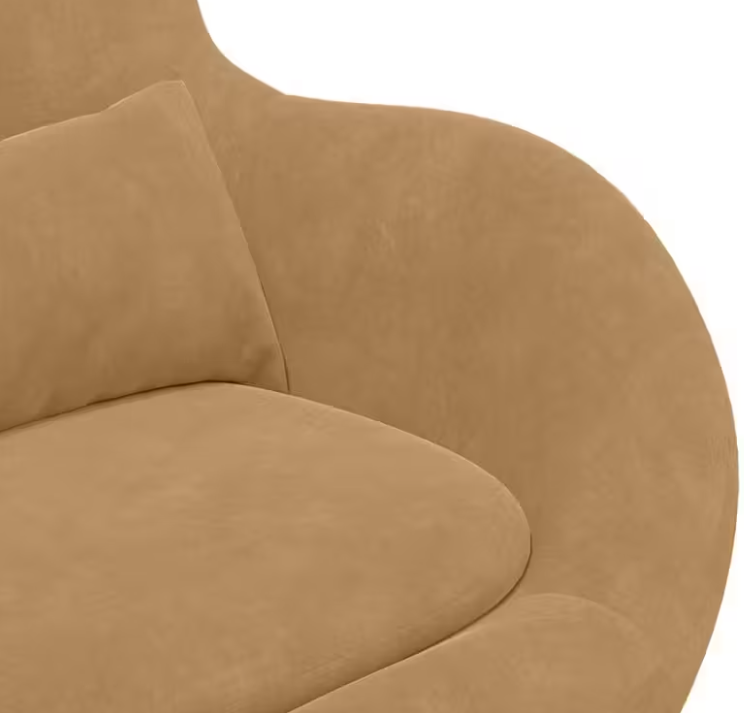 Křeslo relaxační, vajíčko, světle hnědá, JOJO