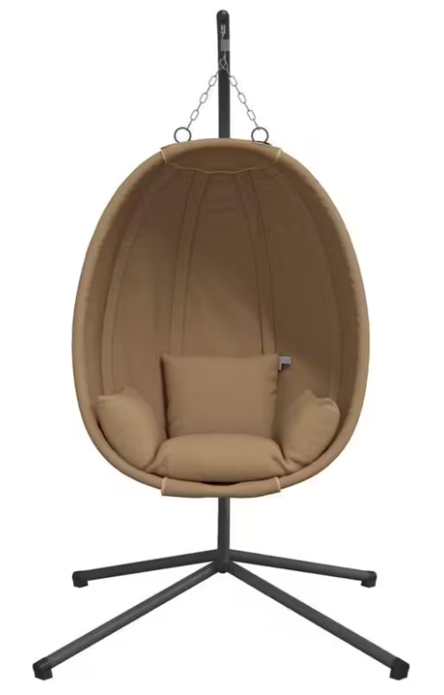 Závěsné křeslo, antracit/světle hnědá, ZORBA NEW