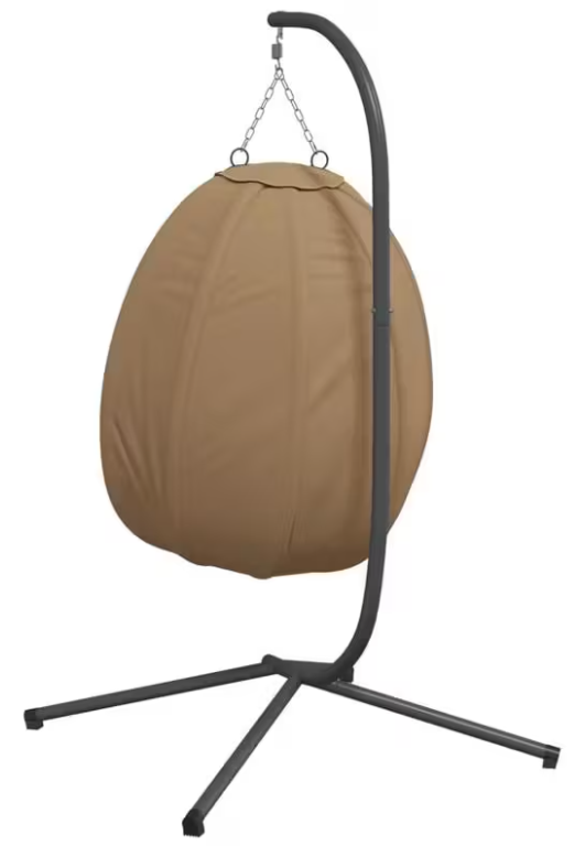 Závěsné křeslo, antracit/světle hnědá, ZORBA NEW