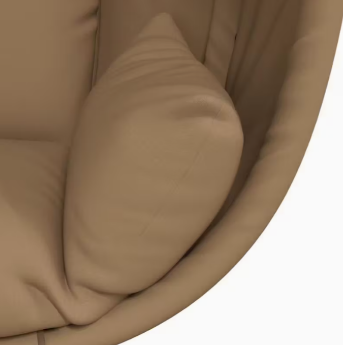 Závěsné křeslo, antracit/světle hnědá, ZORBA NEW