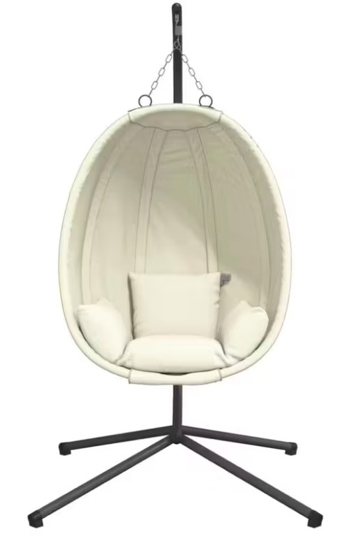 Závěsné křeslo, antracit/béžová, ZORBA NEW