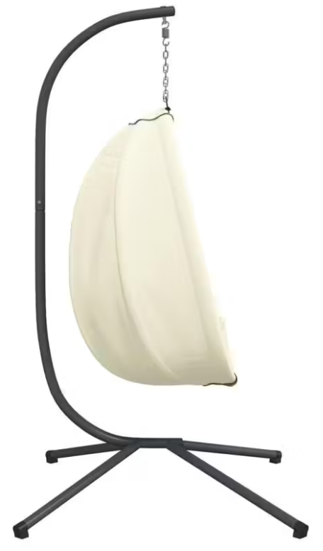 Závěsné křeslo, antracit/béžová, ZORBA NEW