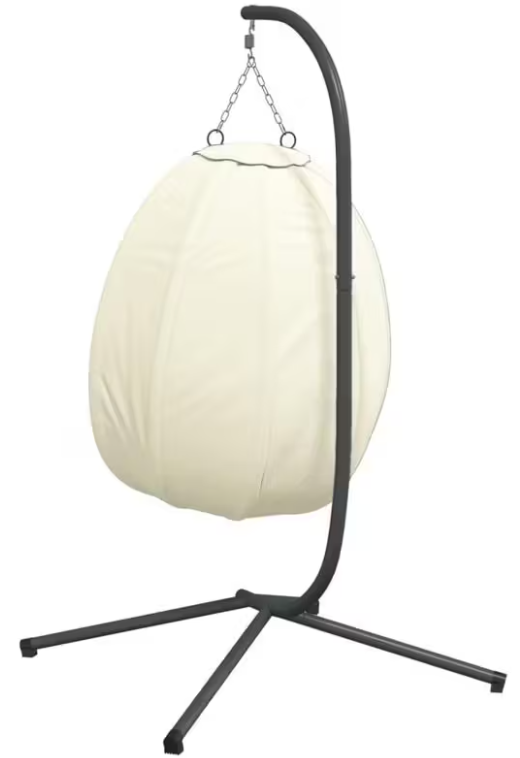 Závěsné křeslo, antracit/béžová, ZORBA NEW