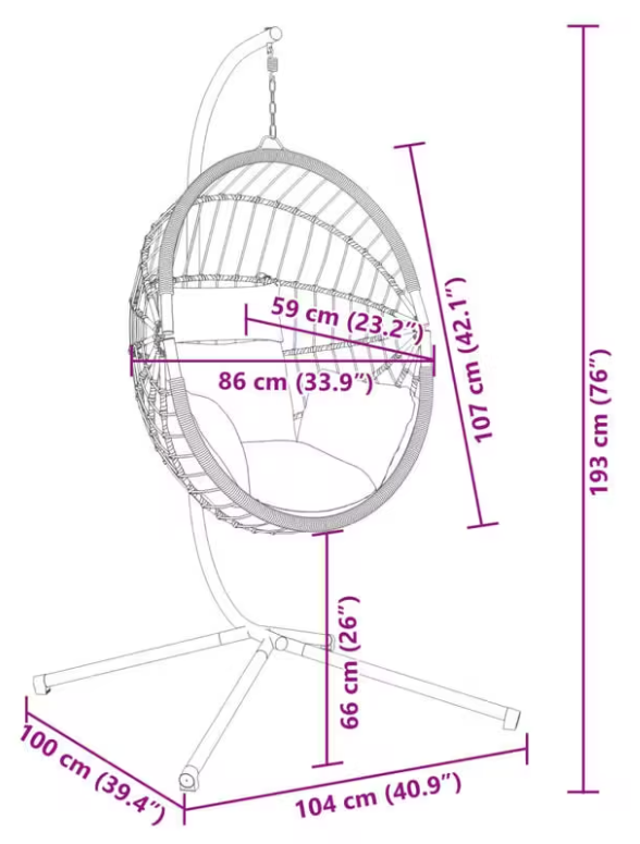 Závěsné křeslo, antracit/šedá, HOBLA NEW