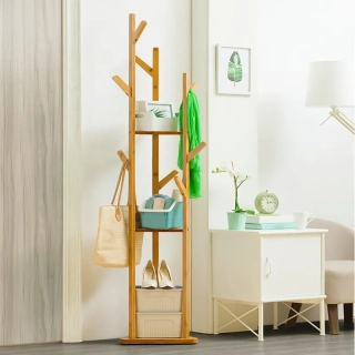 Šatní organizér, věšák bambus, BISSELL