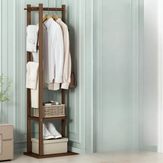 Univerzální věšák KOMO, bambus, hnědá