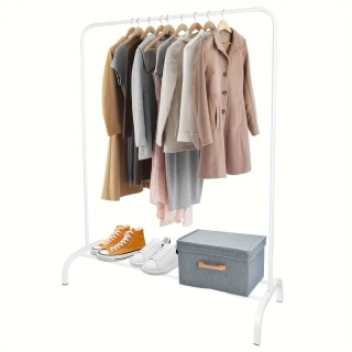 Stojan na šaty, kov bílý, RAINER
