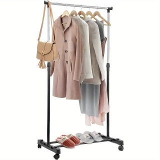 Stojan na šaty, černá / chrom, TRITON