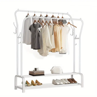 Stojan na šaty, kov bílý, EFRAN