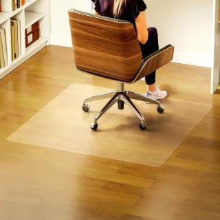 Ochranná podložka pod židli PROFI 90×90 cm, transparentní, síla 1,5 mm