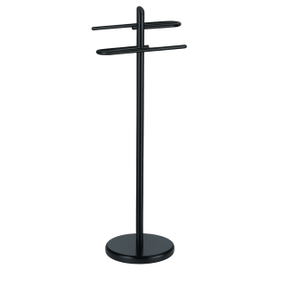 Věšák, němý sluha, kov, černý, HONGI