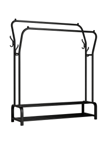 Stojan na šaty, kov černý CALVIN