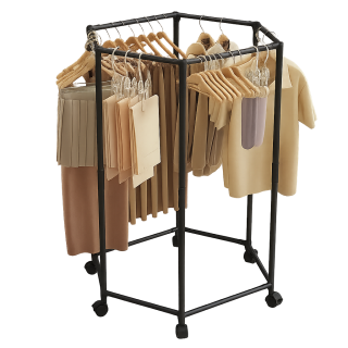 Stojan na šaty, kov černý, BERDY