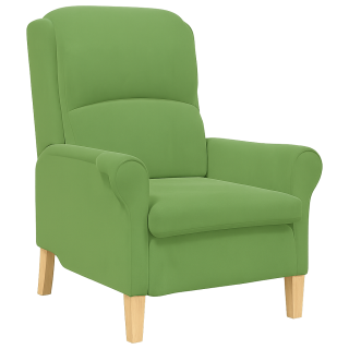 Křeslo ušák, relaxační, nohy masiv, zelené, CHARLOT