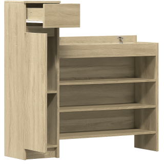 Botník, dřevo, dub sonoma, VIVAT NEW TYP 9