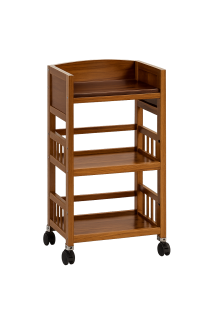 Servírovací stolek, dřevo, hnědá, RAPID