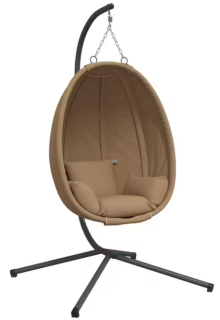 Závěsné křeslo, antracit/světle hnědá, ZORBA NEW