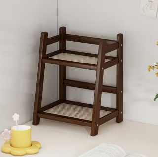 Police bambusová, tmavá, MIRA NEW